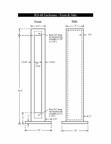 RD-40 cabinet - front  side