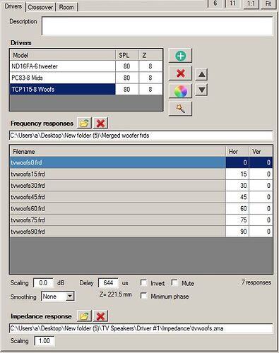 TV speaker woofer offset
