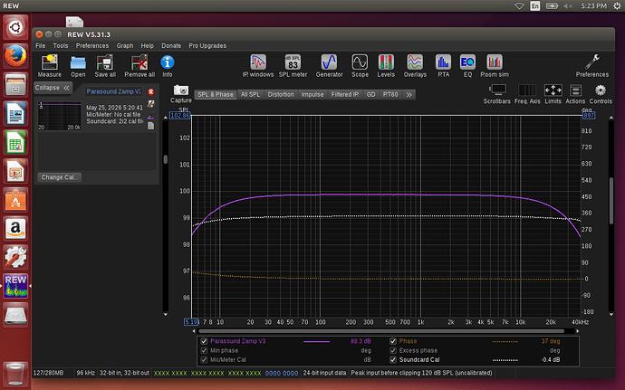 Parasound Zamp V3 Freq Resp