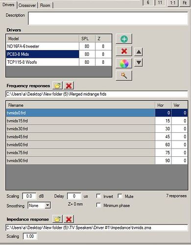 TV speaker midrange offset