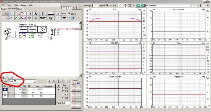 FIR filter implementation in VituixCAD