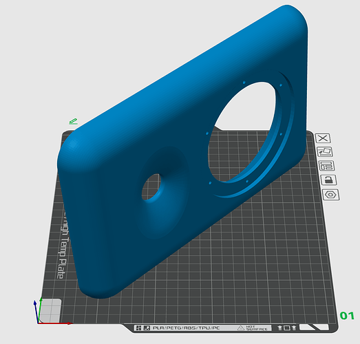 Baffle on side