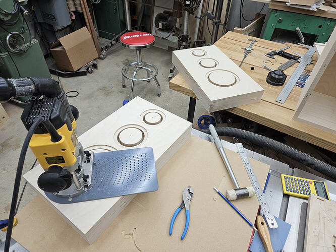 22 - cutting driver holes in baffles